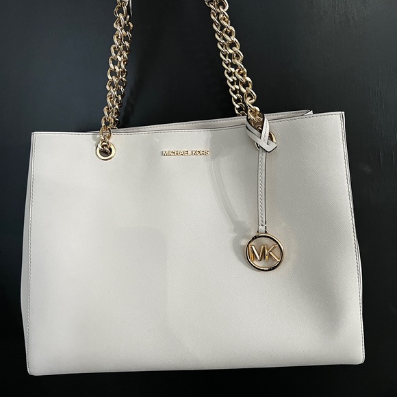 Michael Kors Susannah Purse ivory gold - Picture 5 of 6